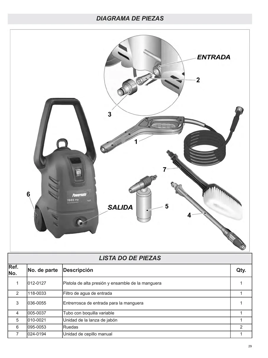 COLEMAN POWERMATE, PW0501500, IPL.21